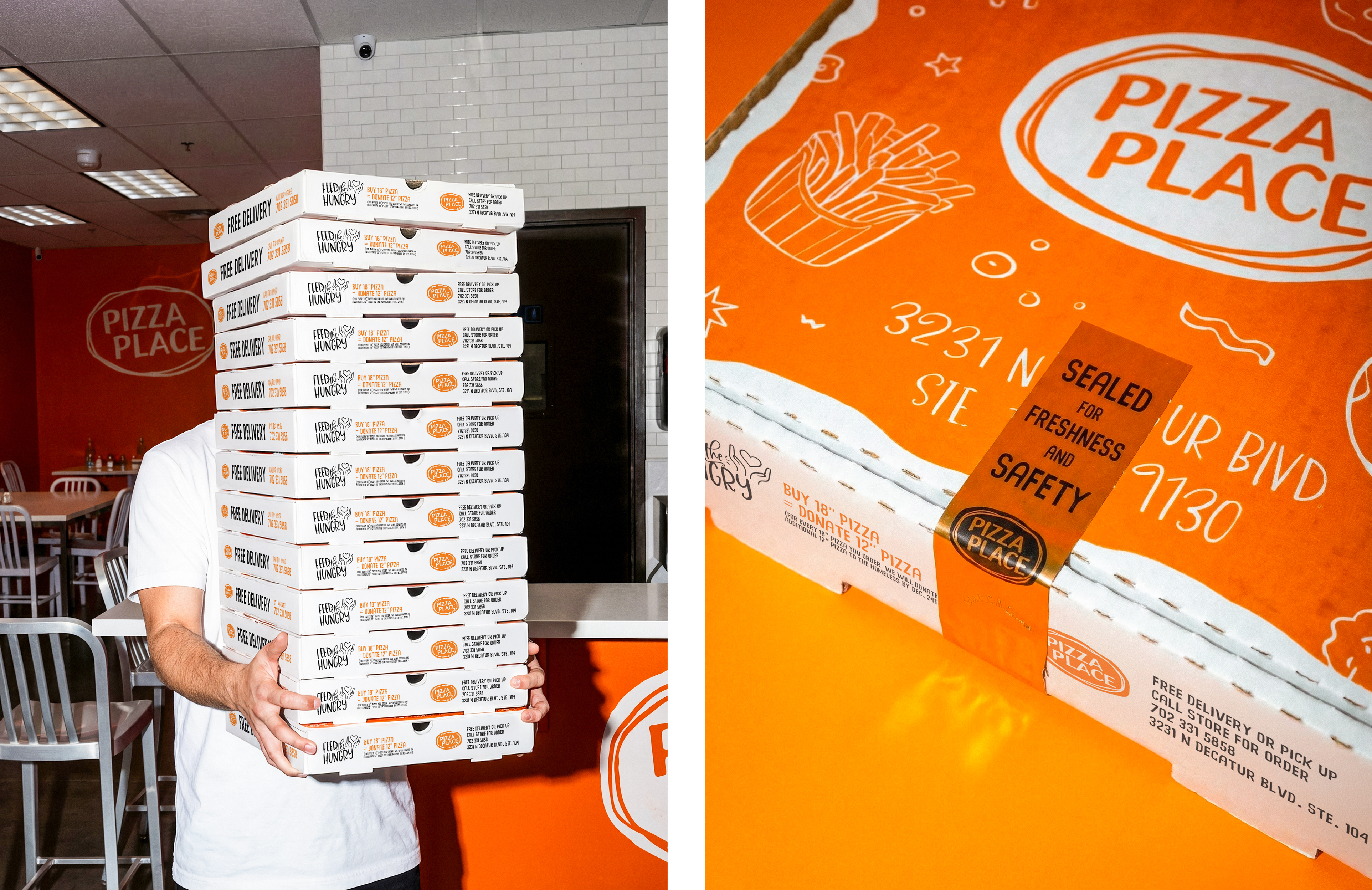 Pizza Boxes and Seal